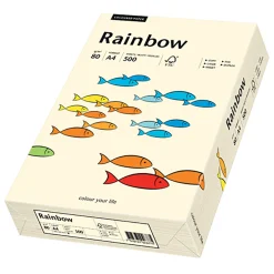 Kopieringspapper Rainbow crème A4 80g