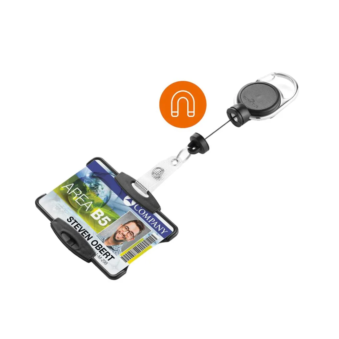 Korthållare Durable med Jojo Strong 8689 Svart (Singelpack)