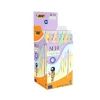 Kulspetspenna Bic Clic M10 Pastell Sort.Färger Medium