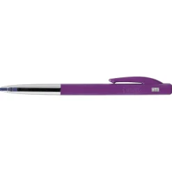 Kulspetspenna Bic Clic M10 Pastell Sort.Färger Medium