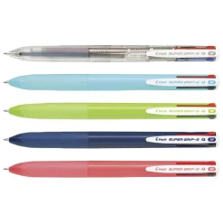Kulspetspenna Pilot Super Grip G 4-Färgs Transp