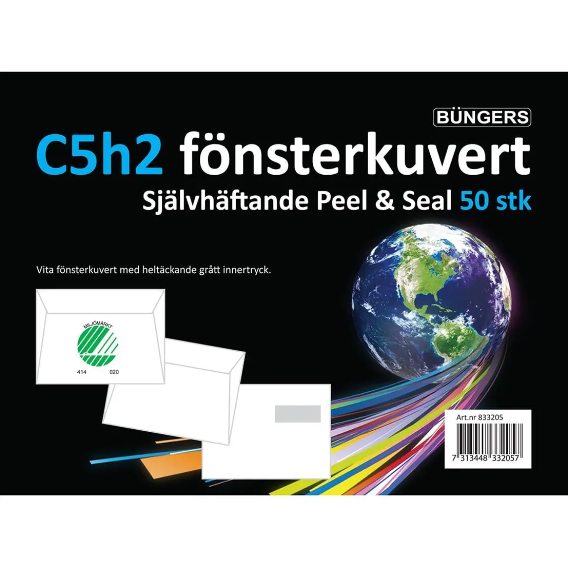 Kuvert C5 H2 Remsa Vit