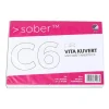 Kuvert Sober C6 FH Vit 80g