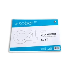 Kuvert Sober C4 FH Vit 90g