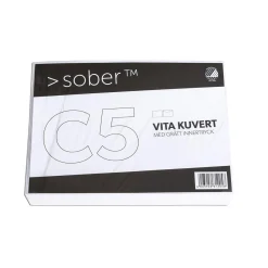 Kuvert Sober C5 FH Vit 80g