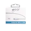 Laddkabel Gear USB-A till Micro USB Vit 1m