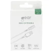 Laddkabel Gear USB-A till USB-C 2.0 Vit 0,3m