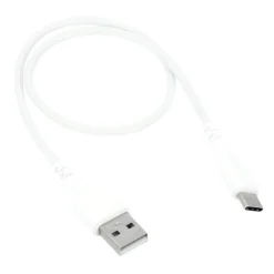 Laddkabel Gear USB-A till USB-C 2.0 Vit 0,3m