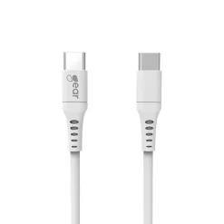 Laddkabel Gear USB-C till USB-C 2.0 Vit 1m