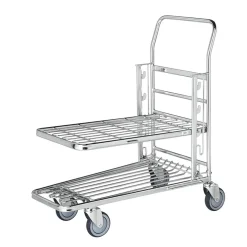 Lagervagn 3-stegs 2 Plan Justerbar Höjd Belastning 100kg