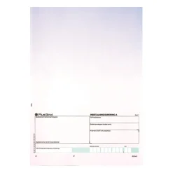 Laserpapper Plusgiro blå