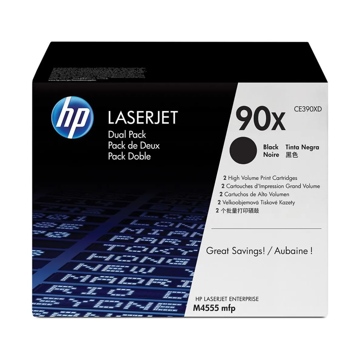 Lasertoner HP 90X CE390XD Svart