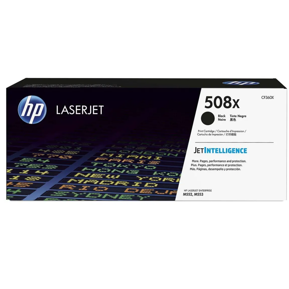 Lasertoner HP 508X 12500 Sidor CF360X Svart