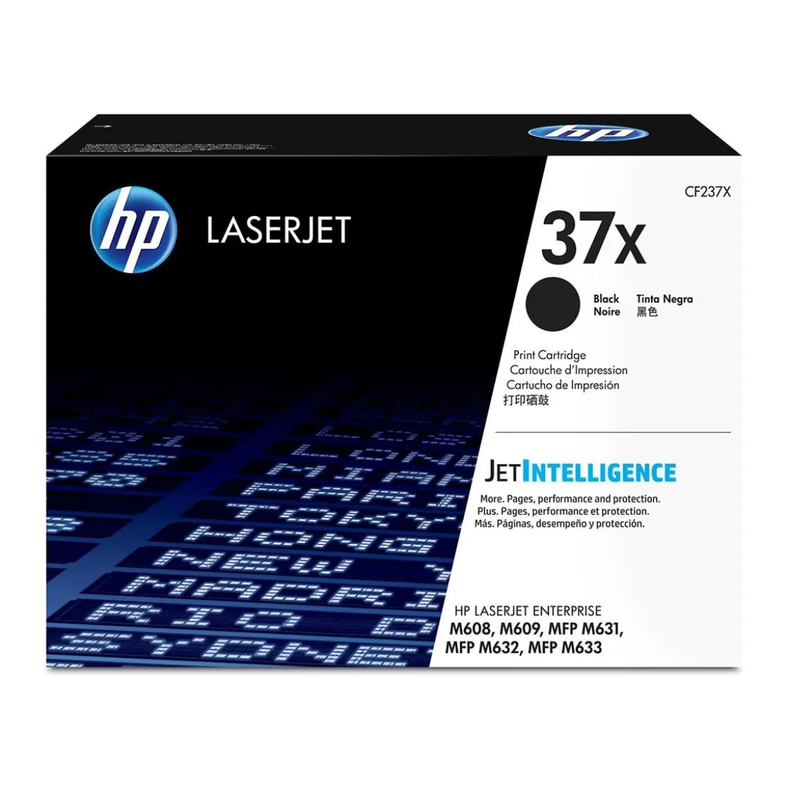 Lasertoner HP 37X 25000 Sidor CF237X Svart
