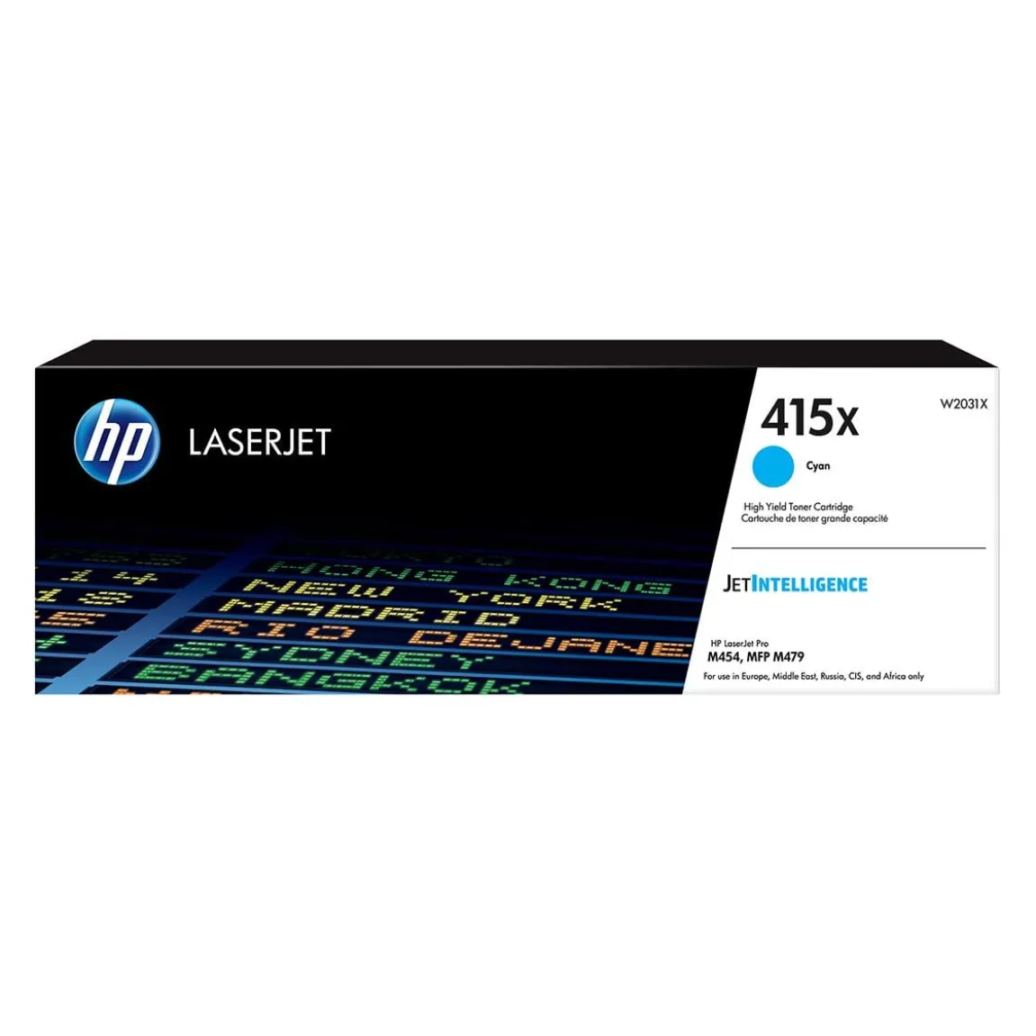 Lasertoner HP 415X 6000 Sidor W2031X Cyan
