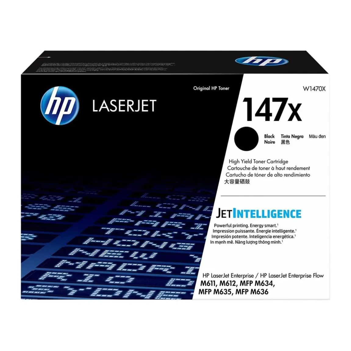 Lasertoner HP 147X 25000 Sidor W1470X Svart