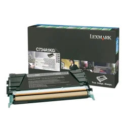Lasertoner Lexmark 8000 Sidor C734A1KG Svart