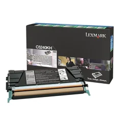 Lasertoner Lexmark 8000 Sidor C5240KH Svart