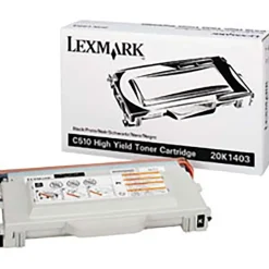 Lasertoner Lexmark 10000 Sidor 20K1403 Svart