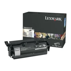 Lasertoner Lexmark 36000 Sidor T654X31E Svart