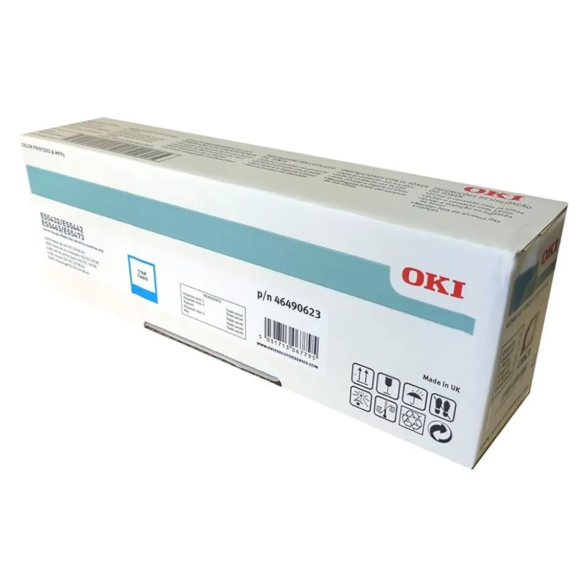 Lasertoner OKI 46490623 Cyan