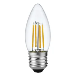 LED-lampa E27 4W(30W) Klar Filament Kron Dimbar