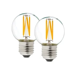 LED-lampa GE E27 4W (40W) klar filament Klot ej dimbar