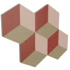 Ljudabsorbent Cubism Röd