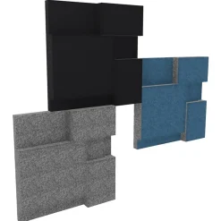 Ljudabsorbent Nivå 3-Pack Blå