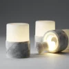 Ljushållare LED Duni Bright Marmor 105x75mm