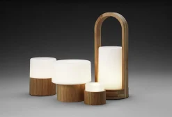 Ljushållare LED Duni Mini Lamp Bambu 33x57mm