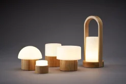 Ljushållare LED Duni Mini Lamp Bambu 33x57mm