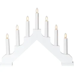 Ljusstake Star Trading Ada Vit 37,5x30cm