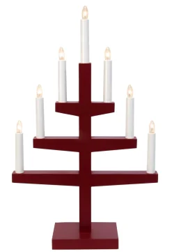 Ljusstake Star Trading Trapp Röd 33,5x53,5cm