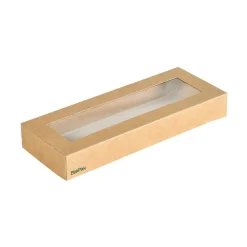Lock Duni Slim Brick m Fönster Kartong/PLA 225x85x30mm