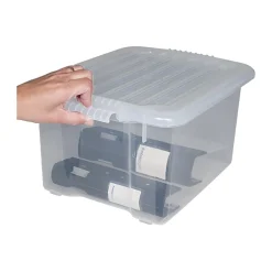 Lock Till Förvaringslåda 15L Transparent