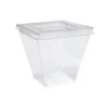 Lock Till Plastbägare Fyrkantig Victoria PS Klar Till 210ml