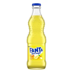 Läsk Fanta Zero Lemon Glasflaska 33cl