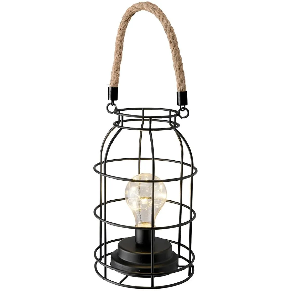 Lykta Dorre Landsort LED-belysning Svart 23x24cm