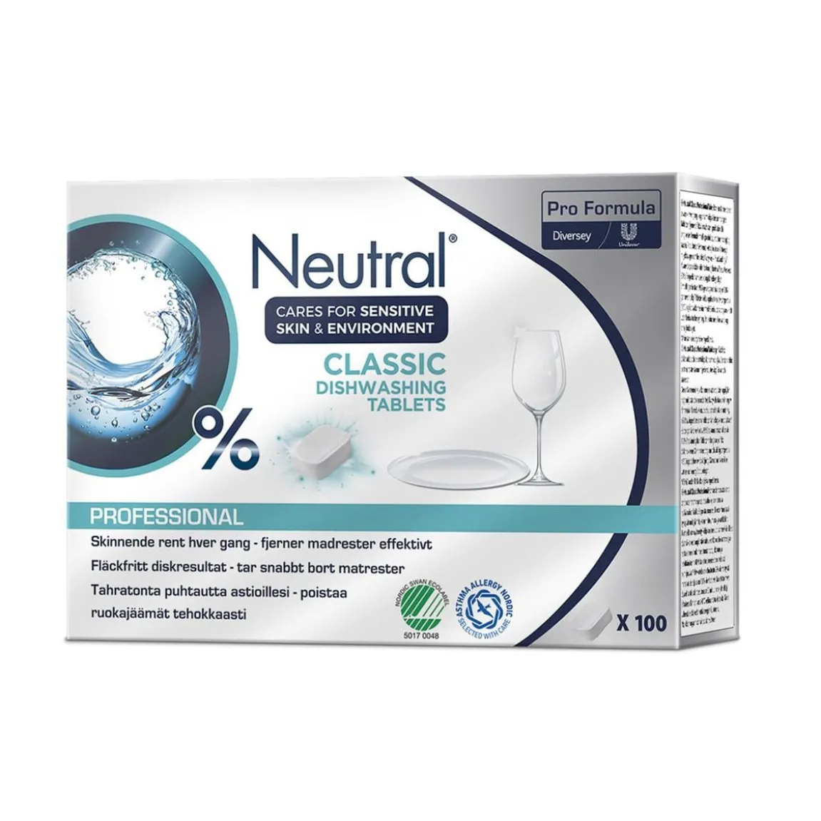 Maskindiskmedel Neutral Professional Classic Tablets 100st