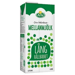 Mellanmjölk Arla Lång Hållbarhet 1L