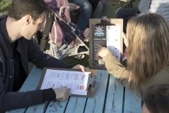 Menyhållare Securit Med Klämma Brun A4