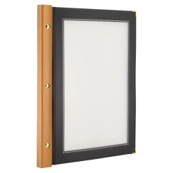 Menypärm Securit Wood Svart A4