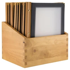 Menypärmslåda Securit Wood Svart A4