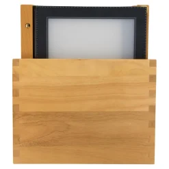 Menypärmslåda Securit Wood Svart A4
