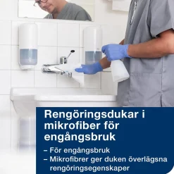 Mikrofiberduk Tork Engångs Vit 29,5x34cm