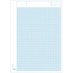 Millimeterpapper 50 Blad Blå A4