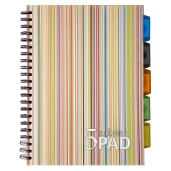 Ämnesblock 5-Flik PP 125 Blad A5 70g