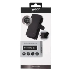 Mobilfodral Gear iPhone 12/12 Pro 2in1 Magnet Svart