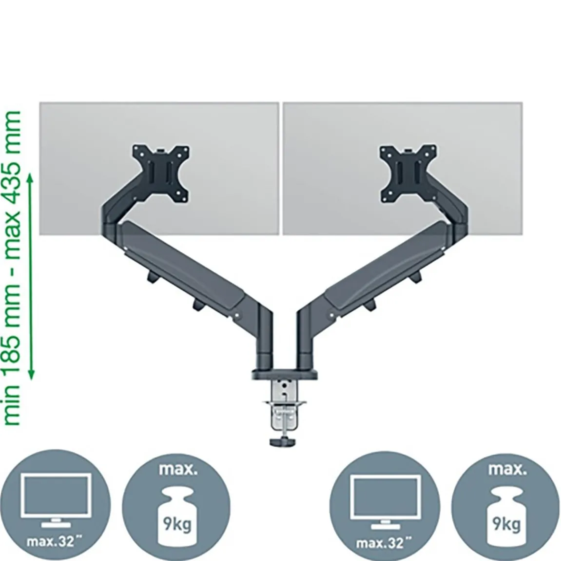 Monitorarm Leitz Ergo Dubbel
